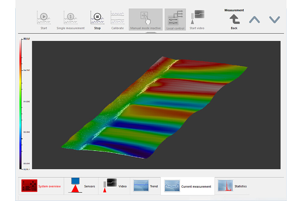 Web interface for thicknessGAUGE 3D
