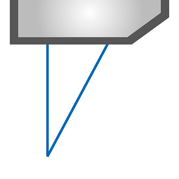 Blue-Laser-sensorer med blå laser