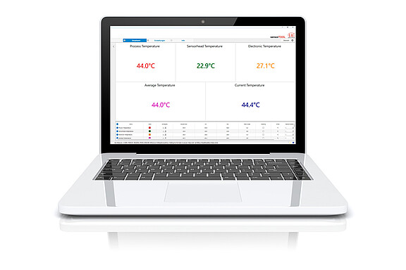 sensorTOOL-programvara med parameterinställning