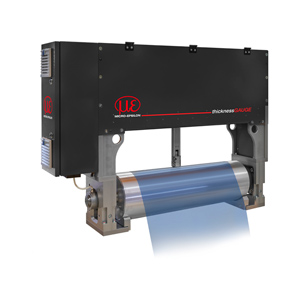 thicknessGAUGE kompakt O-ram för separeringsfolie Mätsystem för batteriproduktion