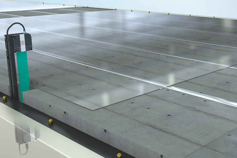 Kantstyrning av glasskivor